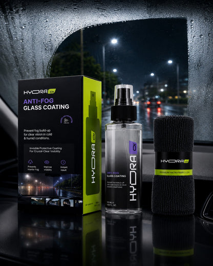 Hydraone Anti-Fog Glass Coating for Car Windshield |  Prevent Fog in Cold & Humid Weather | 120ml