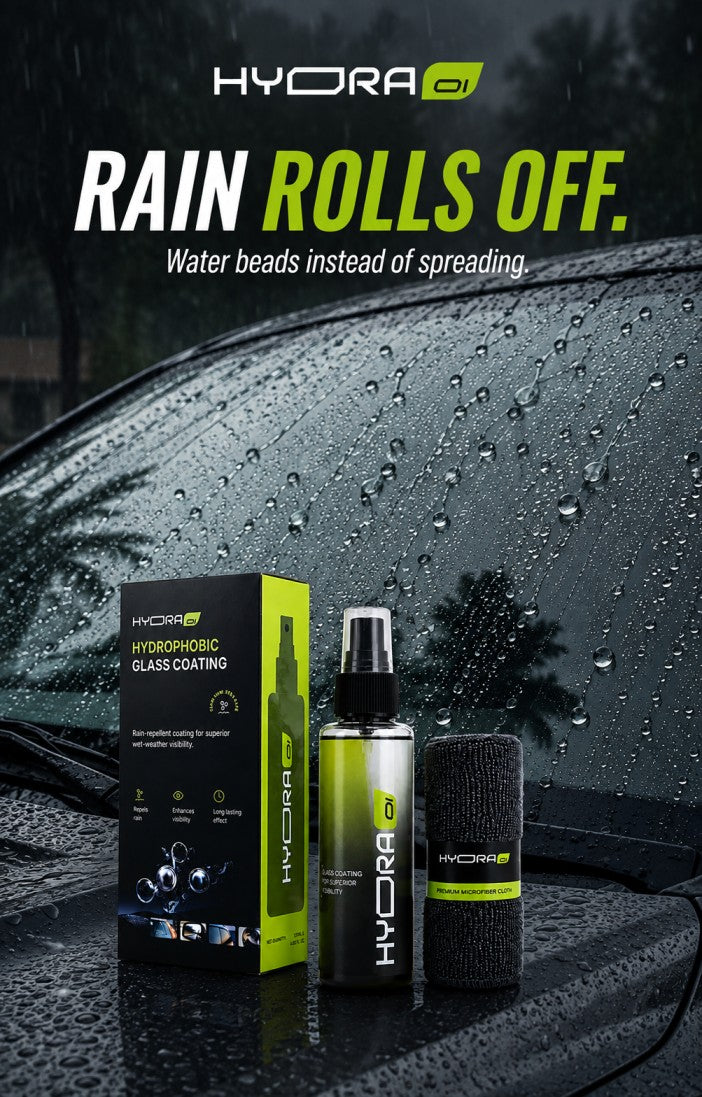 Hydraone Rain Repellent Spray for Car Glass | Hydrophobic Windshield Coating | 120ml