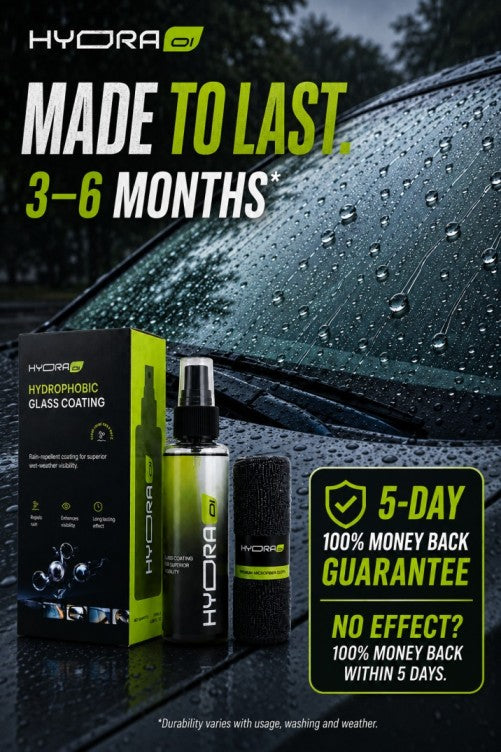 Hydraone Rain Repellent Spray for Car Glass | Hydrophobic Windshield Coating | 120ml