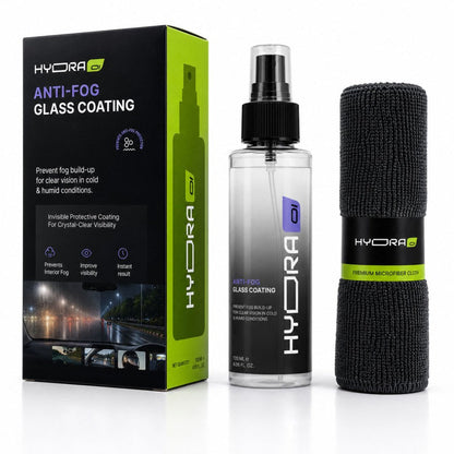 Hydraone Anti-Fog Glass Coating for Car Windshield |  Prevent Fog in Cold & Humid Weather | 120ml